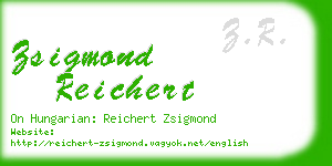 zsigmond reichert business card